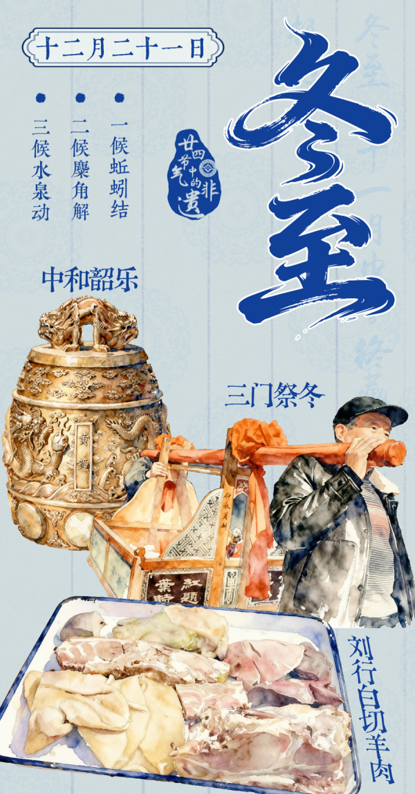 【二十四骨气中的非遗】祭冬迎岁韶音启，雪刃裁云羊肉温